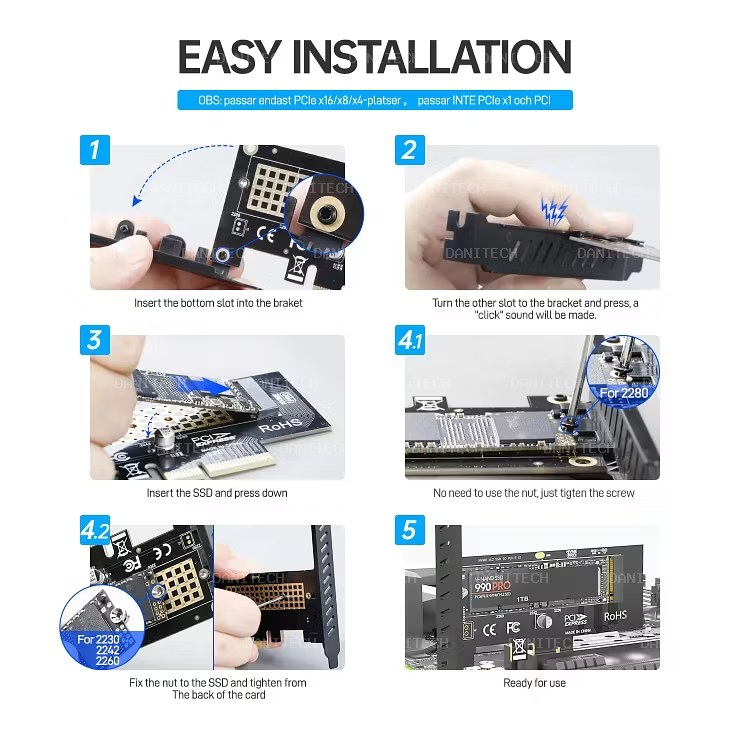 TARJETA ADAPTADORA M.2 NVME A PCI EXPRESS - imagen 5